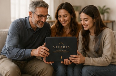 Family with their Vitaria box